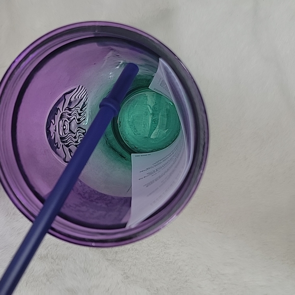 Starbucks Purple & Teal Recycled Glass 16oz Tumbler - Picture 6 of 6